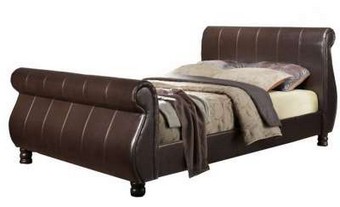 Image: 1449 - Marseille Bed - Brown
